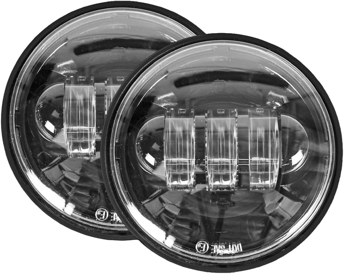 PASSING LAMPS 4.5" BLACK HARLEY