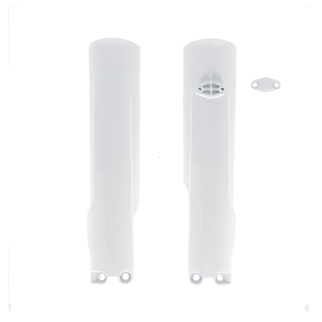 LOWER FORK CVR SET KTM WHITE