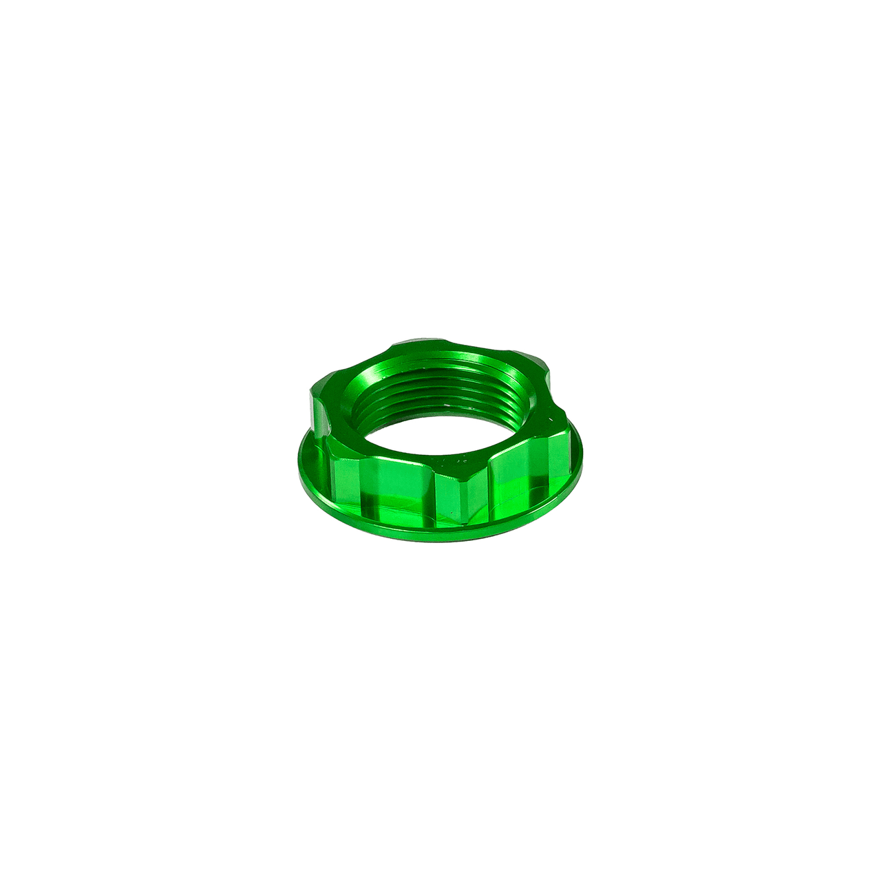 STEERING STEM NUT GREEN KAW/SUZ