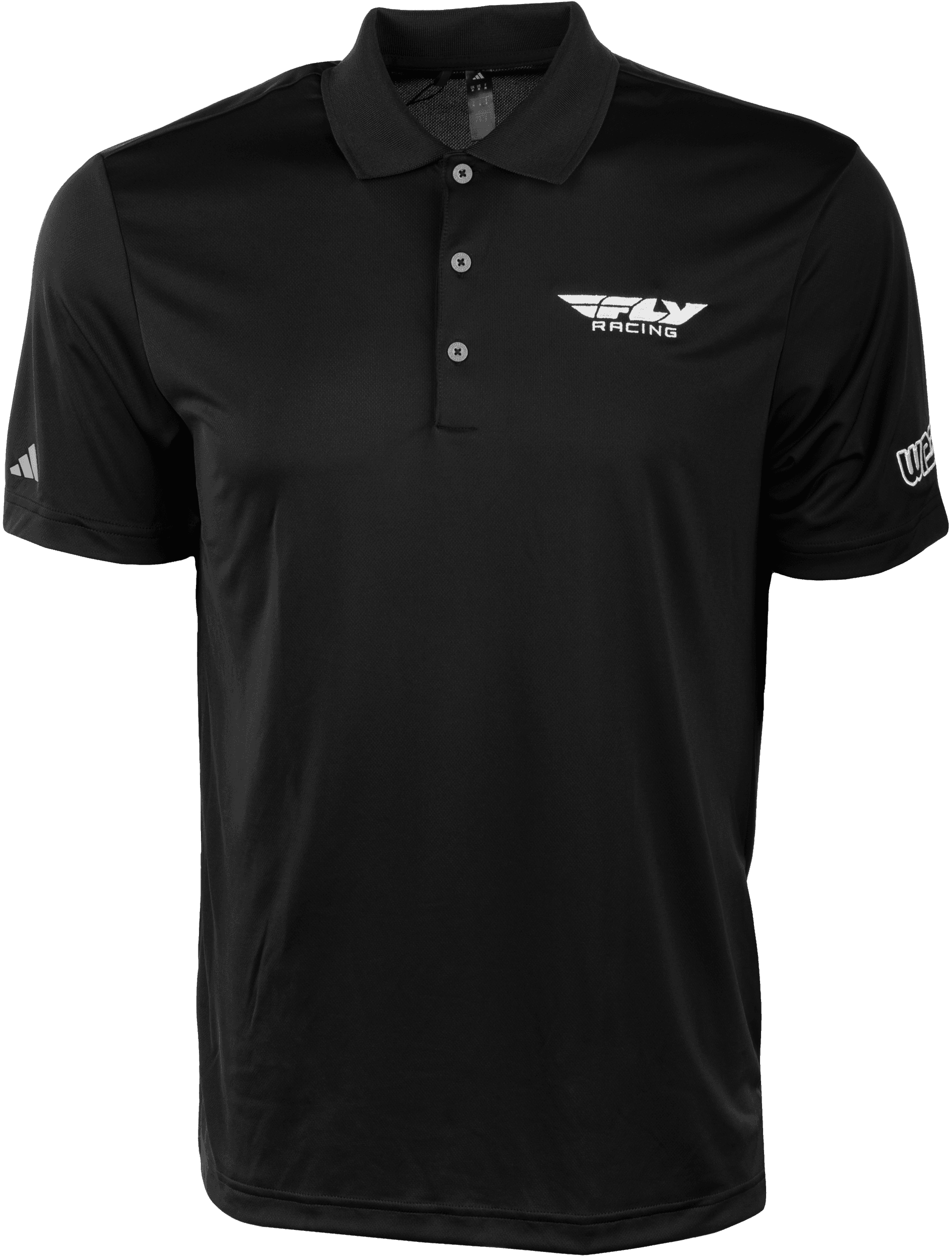 FLY RACING POLO BLACK/WHITE XL