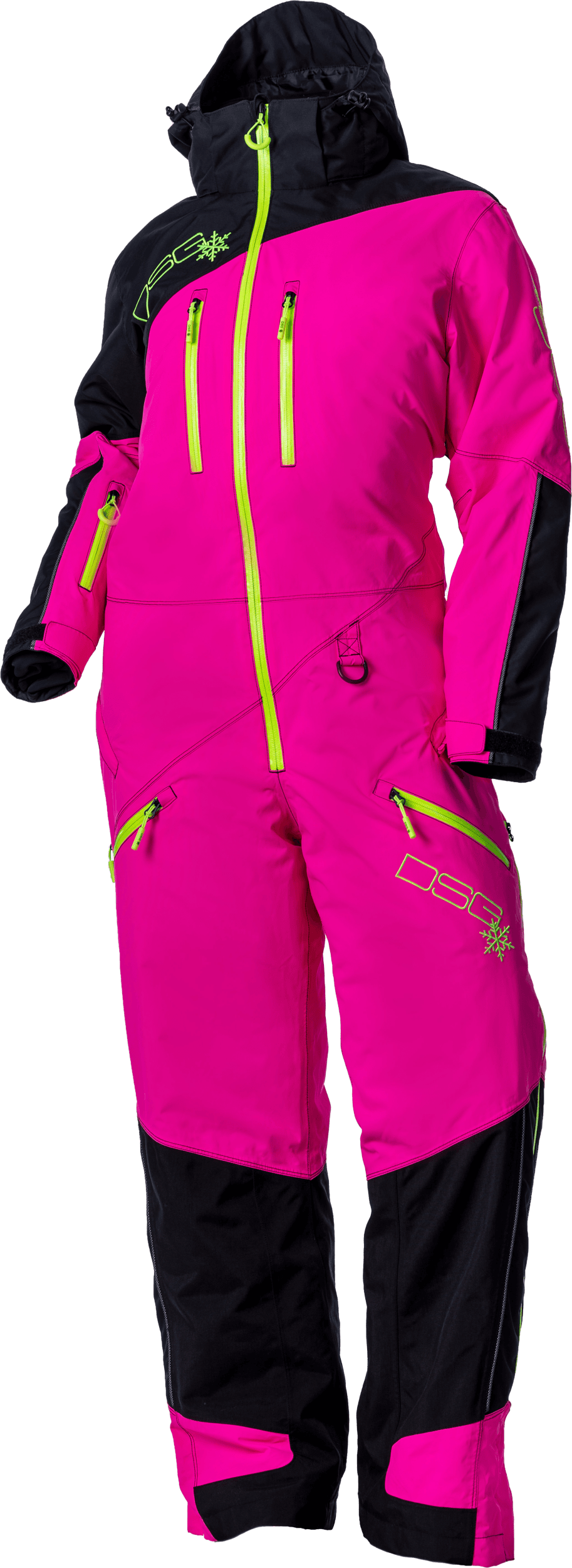 DSG MONOSUIT 2.0 BLACK/HOT PINK 3X