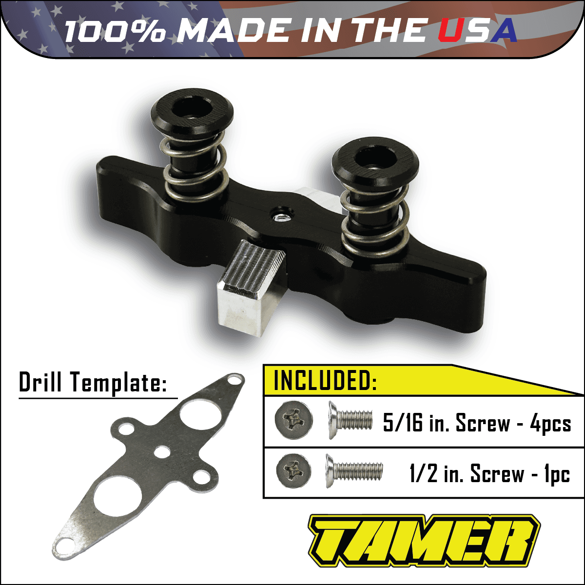 TAMER DOUBLE BUTTON X-WING BLACK