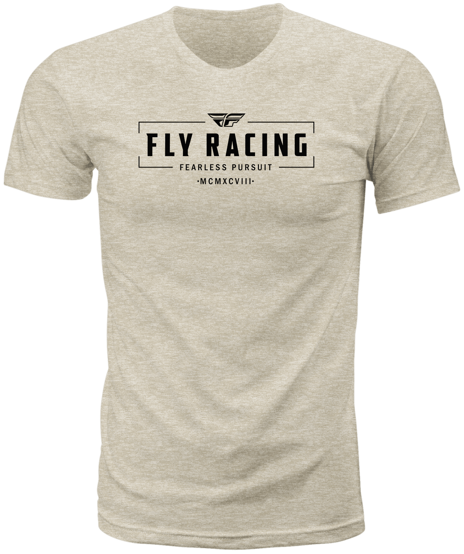 FLY MOTTO TEE NATURAL MD