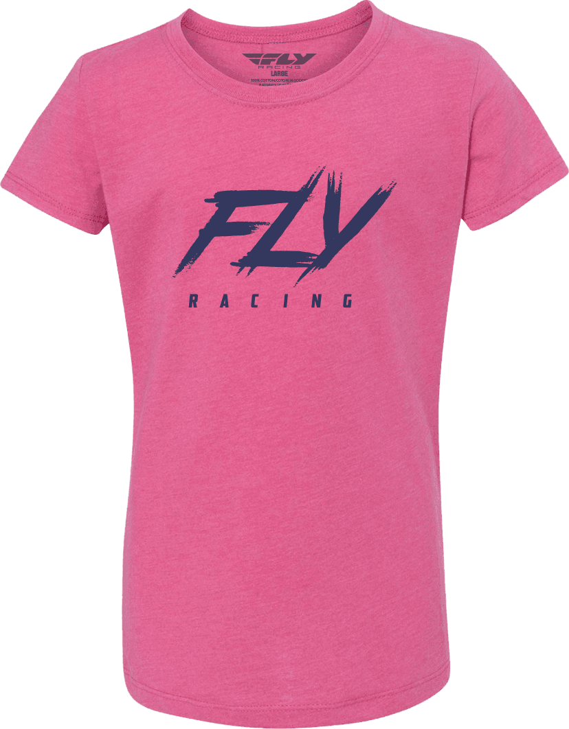 GIRL'S FLY EDGE TEE PINK YM