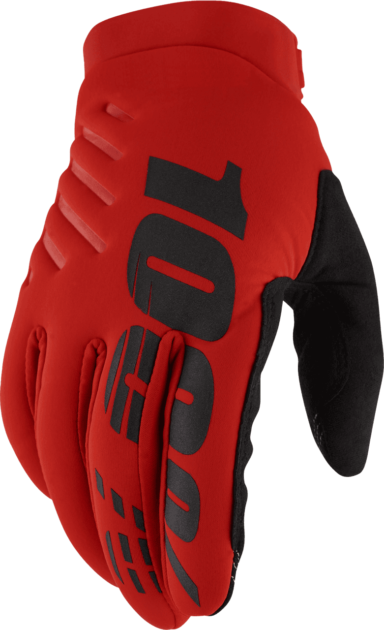 BRISKER GLOVES RED 2X