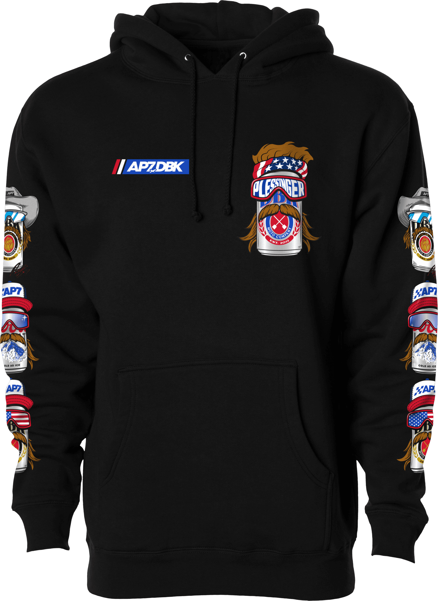 MULLET MADNESS HOODIE BLACK 2X
