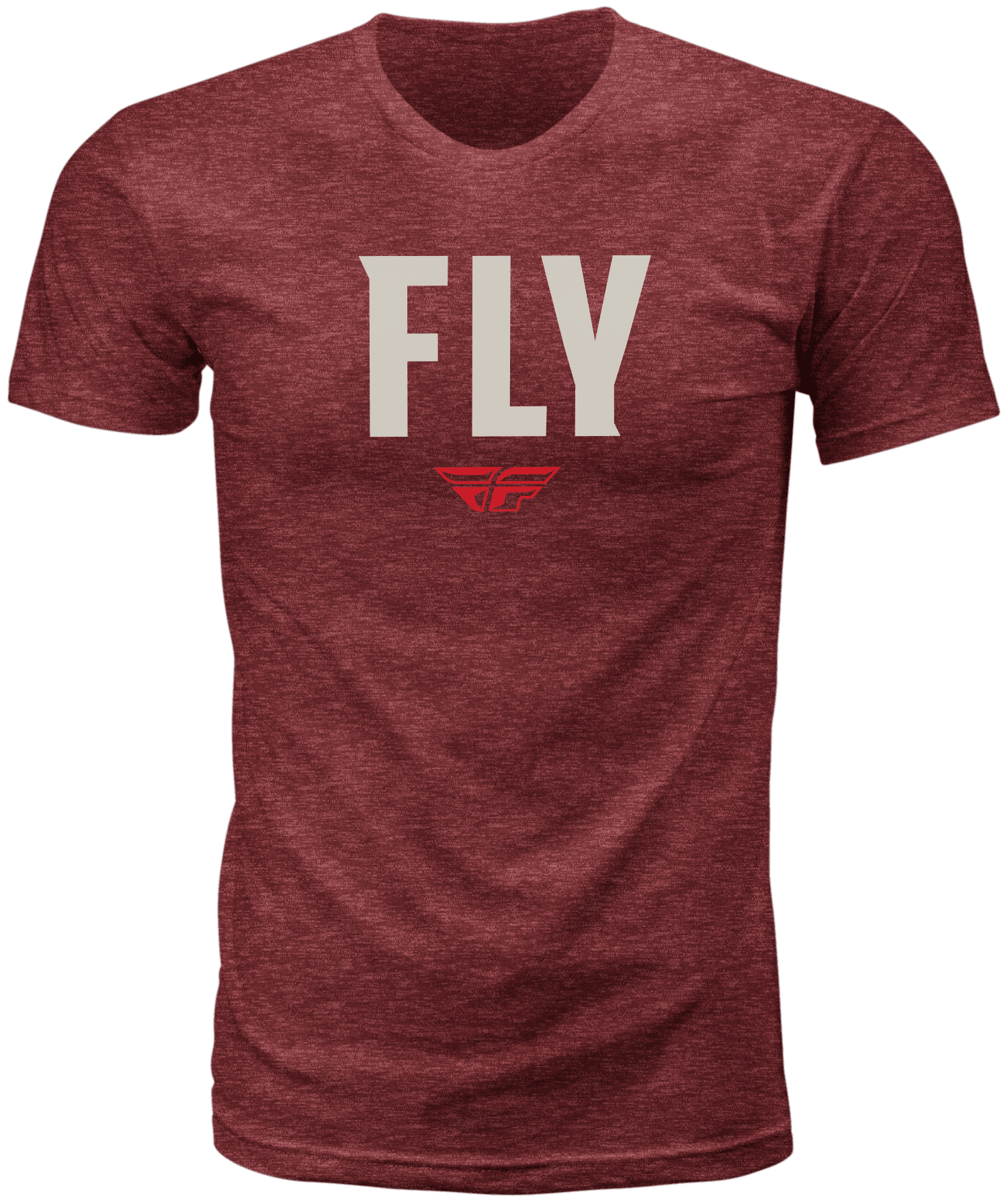 FLY WFH TEE RED HEATHER XL