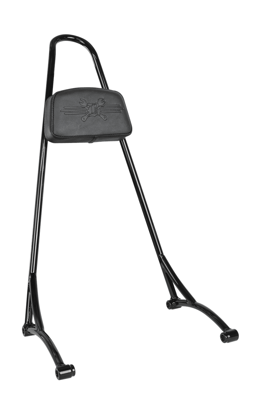 TALL SISSY BAR W/ PAD BLACK