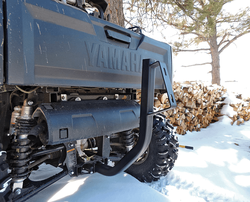 CURVED HITCH SPARE TIRE MOUNT