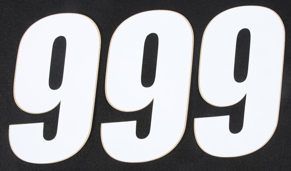 D-Cor Number 9 White 6" 3/Pack