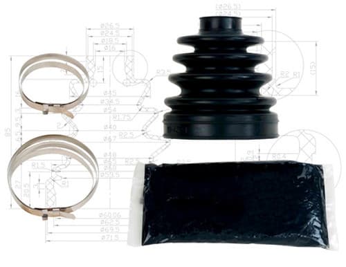 ALL BALLS CV BOOT KIT