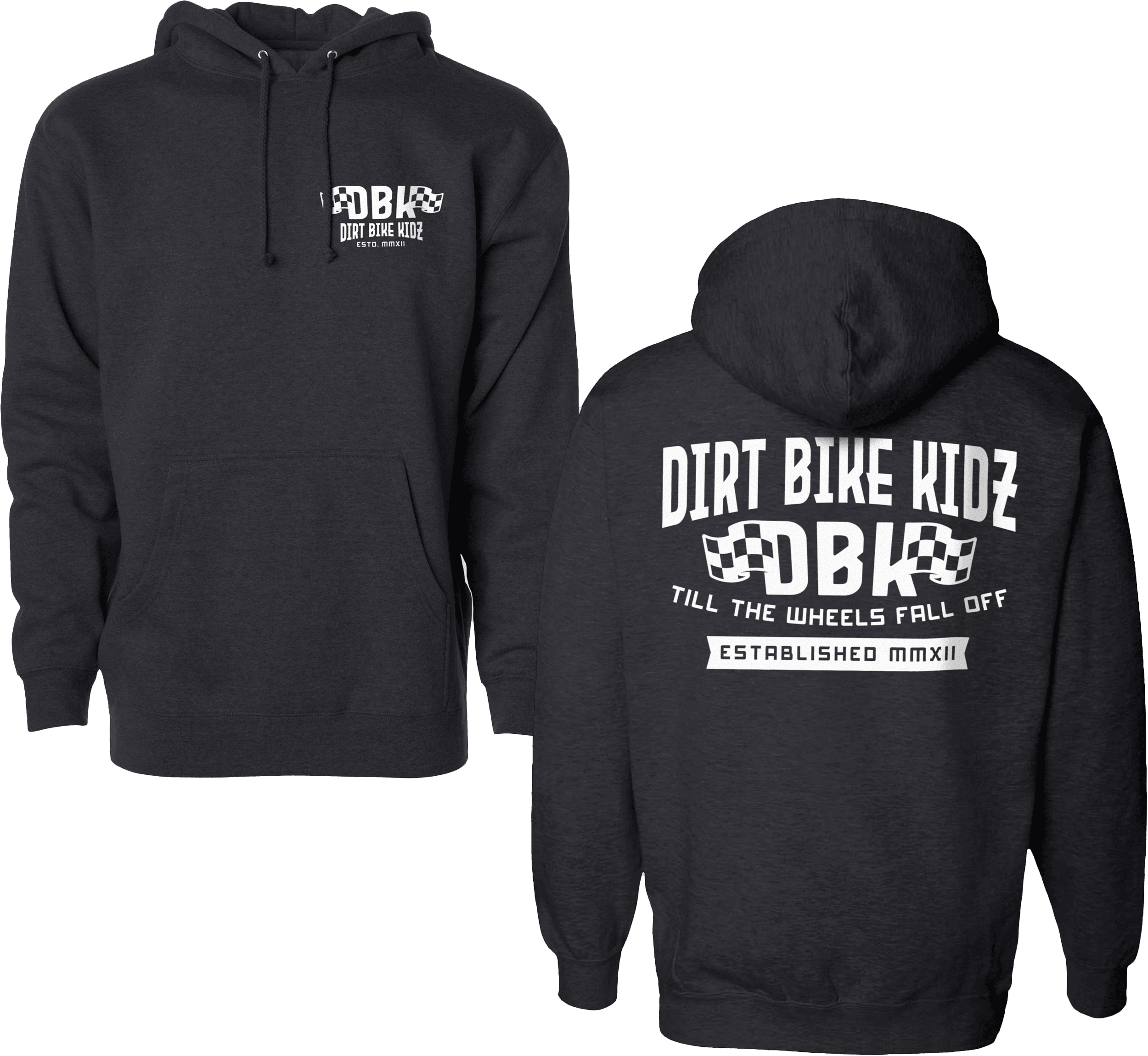 TILL THE END HOODIE CHARCOAL XL