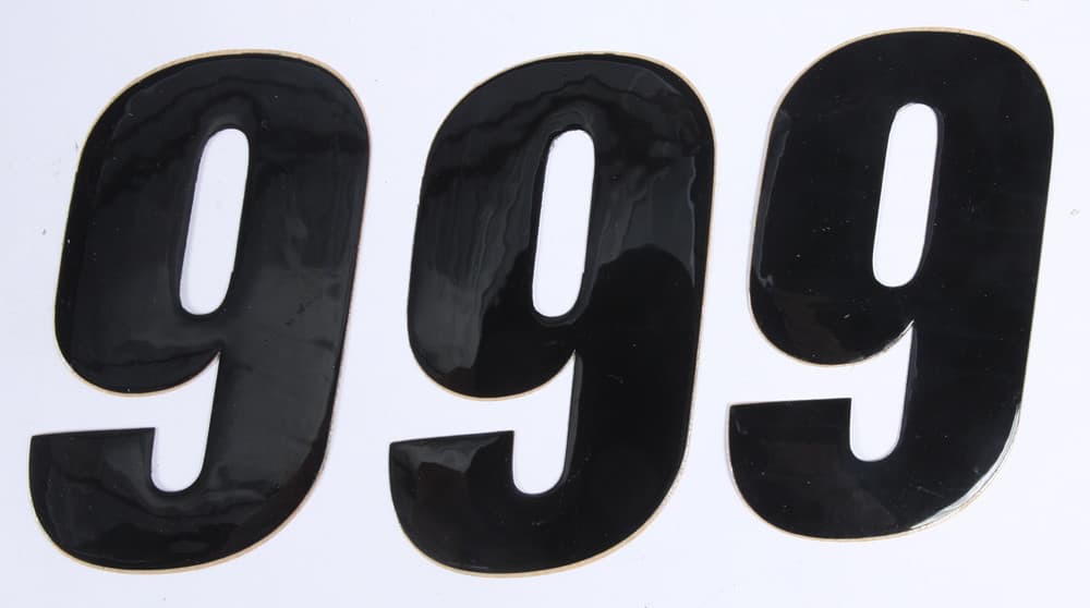D-Cor Number 9 Black 4" 3/Pack