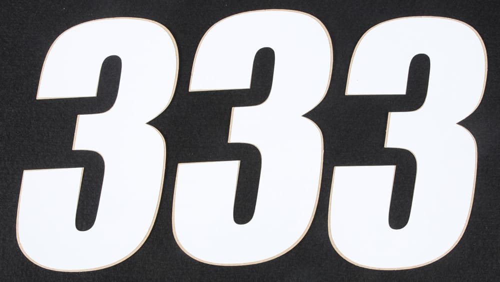 D-Cor Number 3 White 6" 3/Pack