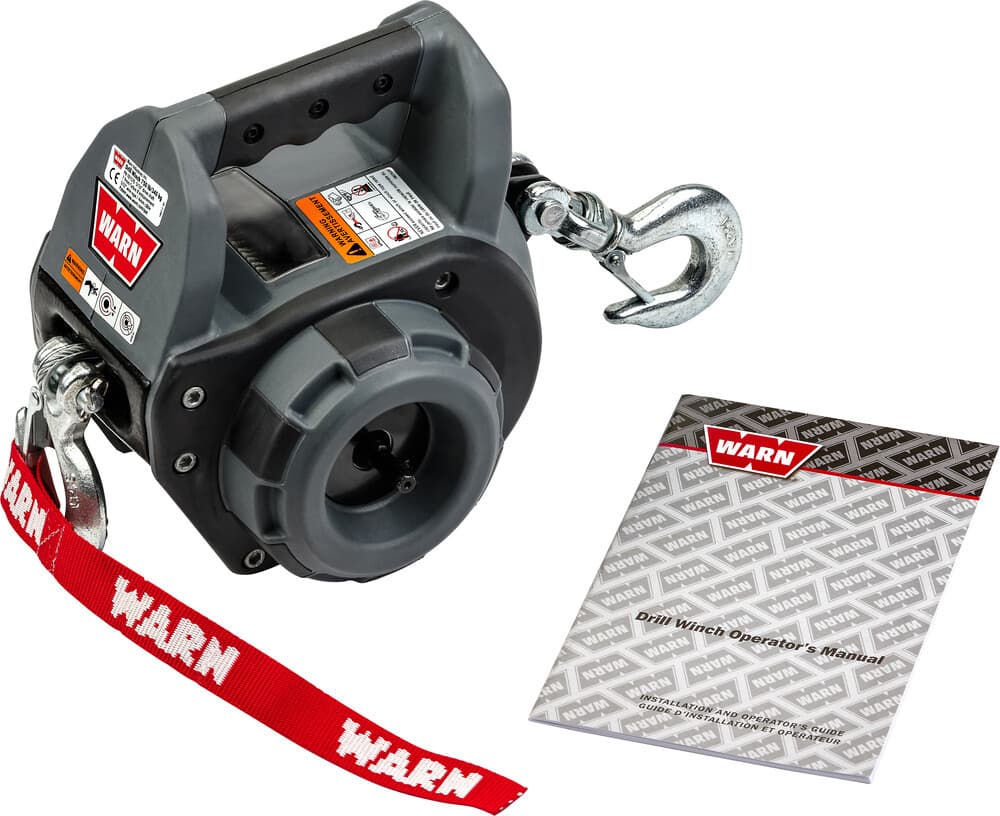Warn Drill Winch 750LB Steel