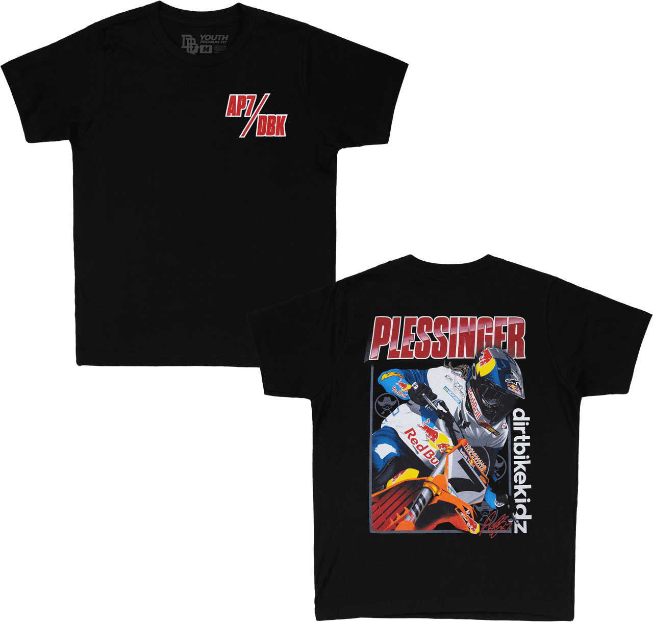 AP7 HOLESHOT YOUTH TEE BLACK YL