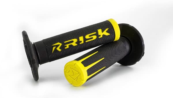 RISK RACING MOTO GRIPS - FUSION 2.0 WITH GRIP TECH - YELLOW