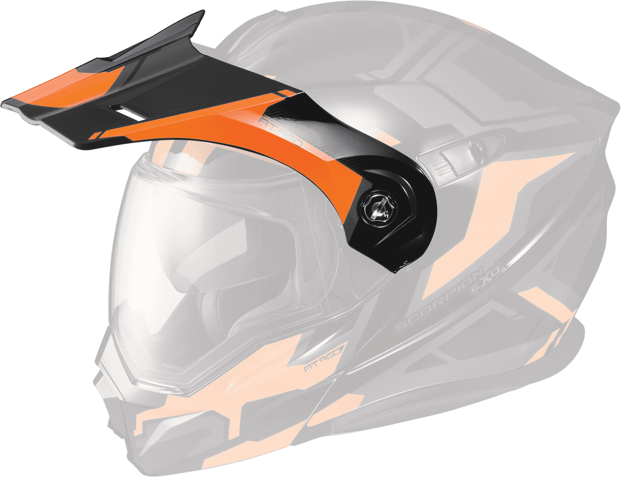 Scorpion Exo EXO-AT950 Helmet Peak Visor Ellwood Orange