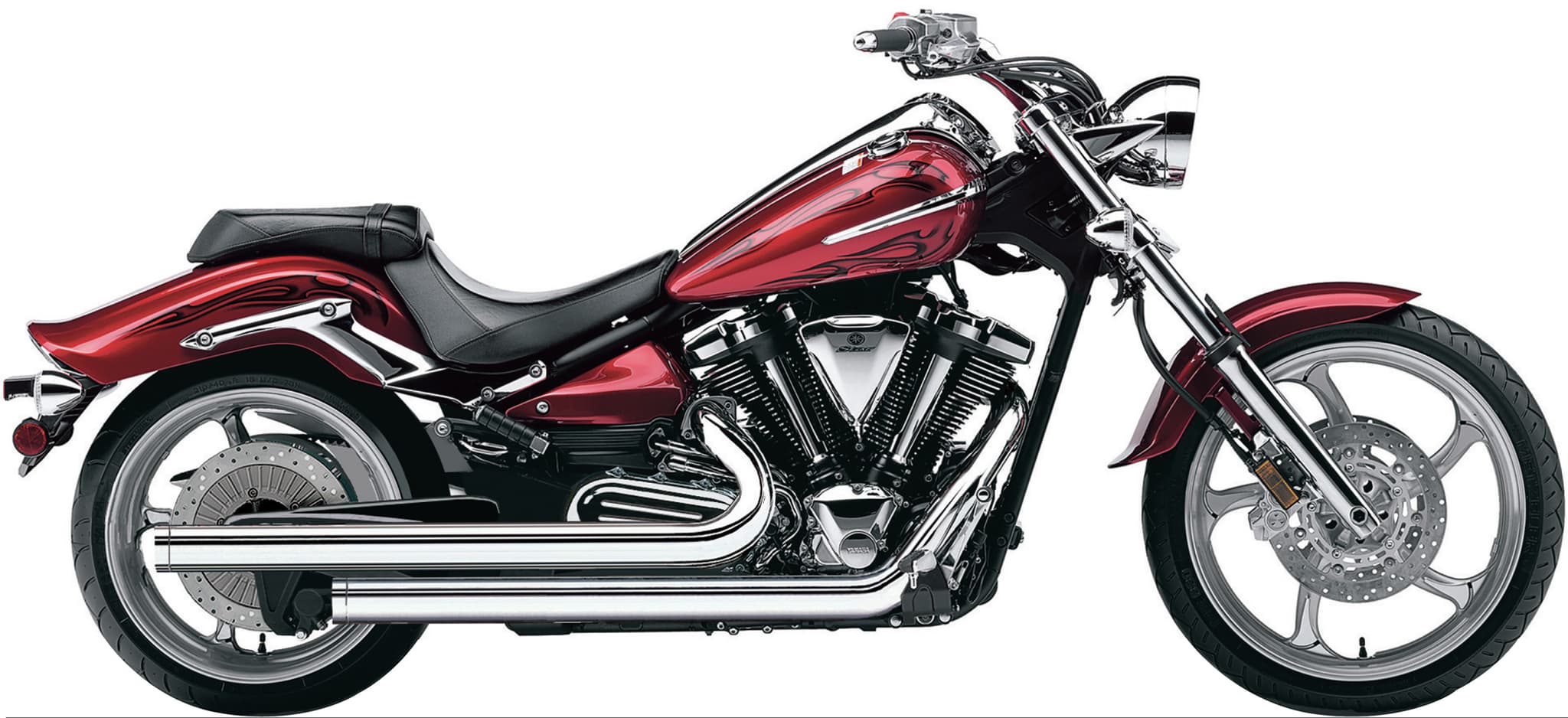 Cobra Dragsters Full System Chrome Yamaha Raider 08-18