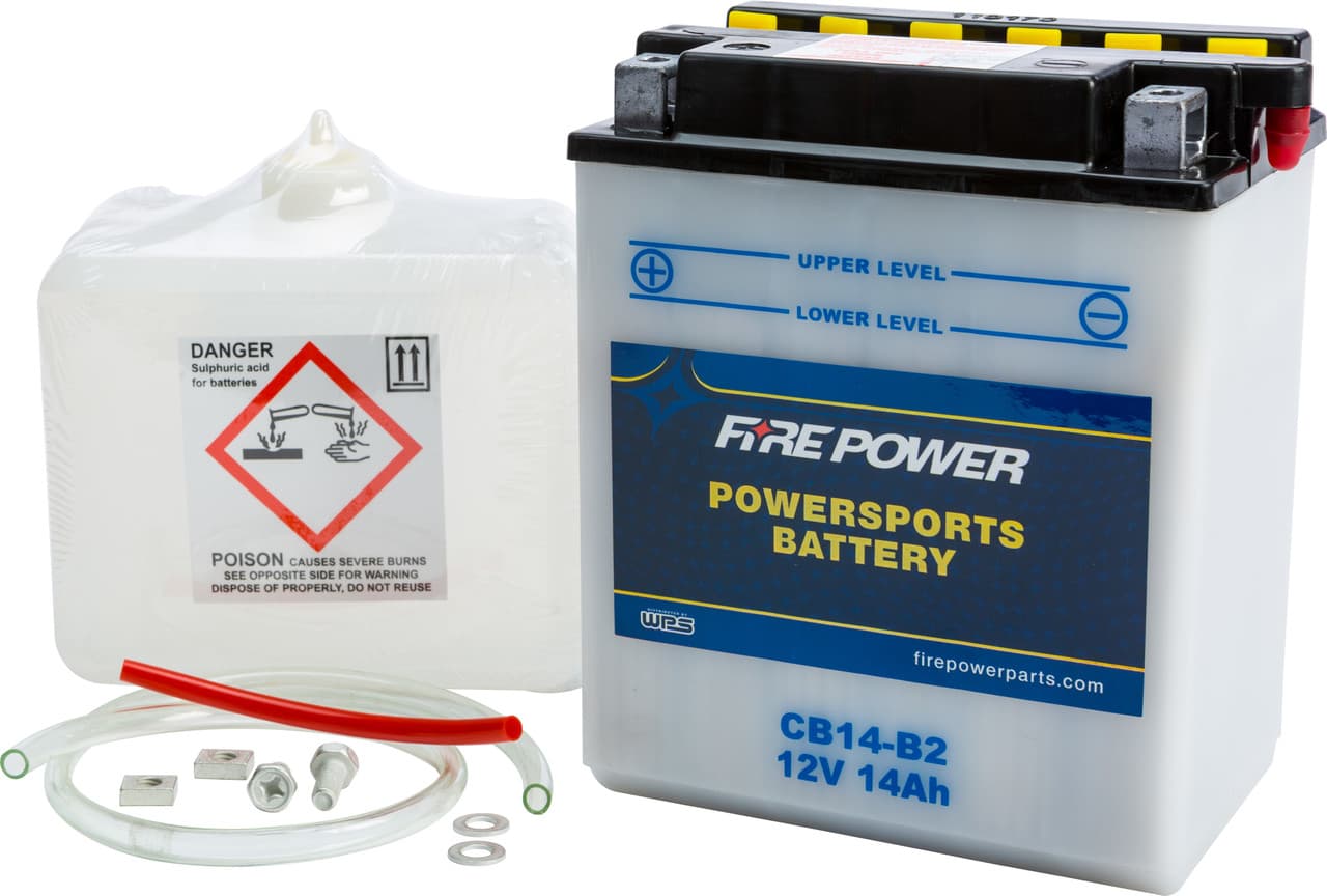 Fire Power Battery W/Acid CB14-B2 12V Heavy Duty