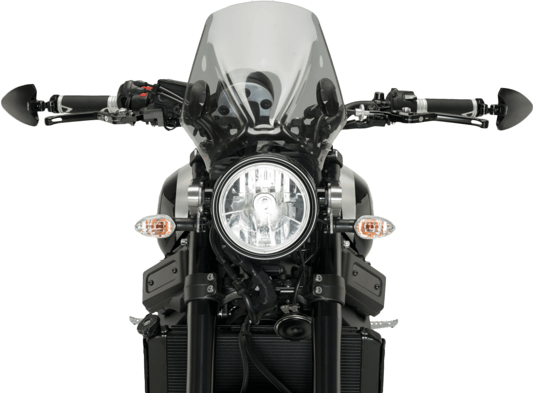 Puig Handlebar End Folding Mirror Right Black