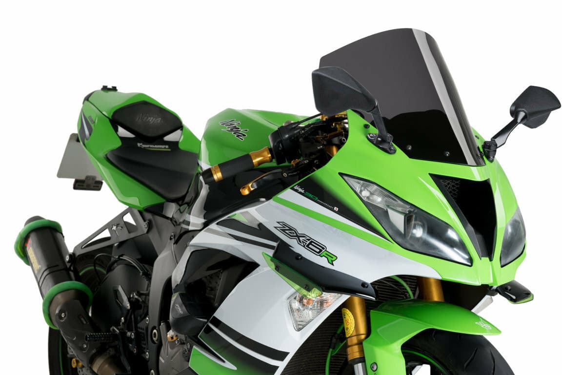 Puig Windscreen R-Racer Dark Smoke Kawasaki
