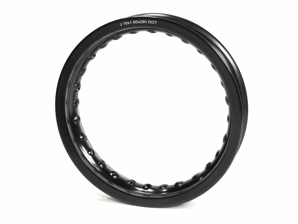 Bbr Rim - Aluminum 10"X1.60"X28H Black