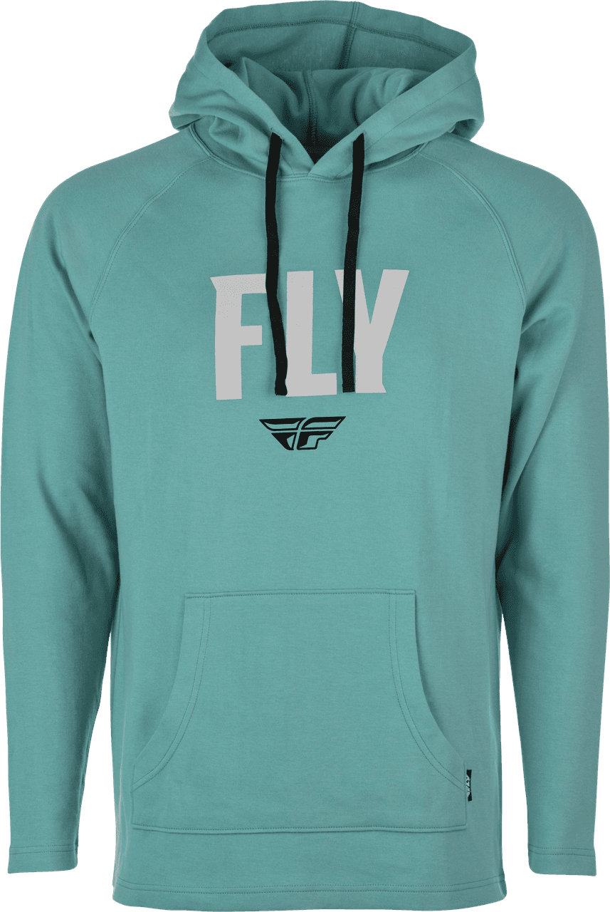 Fly Racing Fly Weekender Pullover Hoodie Sea Green/Grey MD