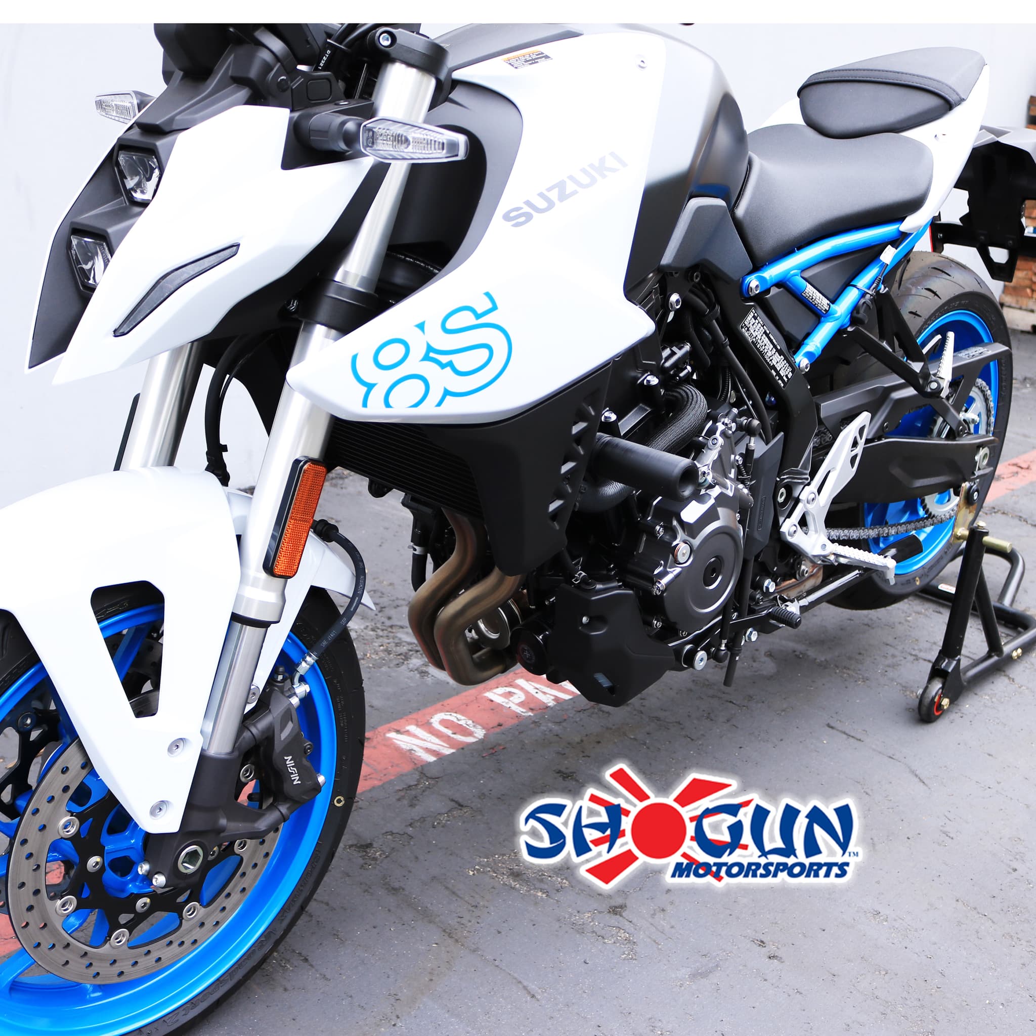 Shogun Frame Sliders No Cut Black Suzuki