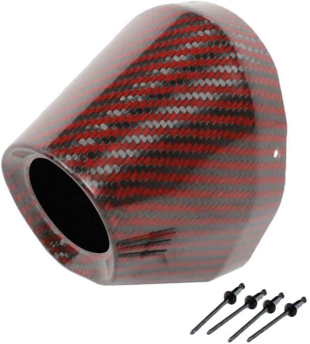 Pro Circuit Carbon End Cap Red 1 3/4" I.D.