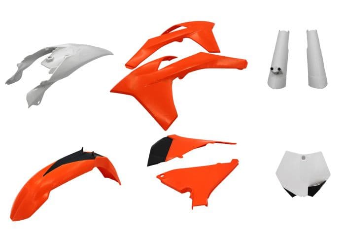 POLISPORT REPLICA PLASTIC KIT,FULL KIT KTM OEM COLOR