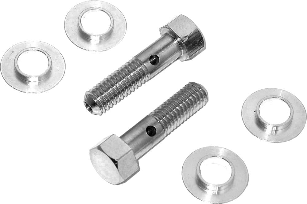 HardDrive Breather Bolts Chrome Pair Twin Cam