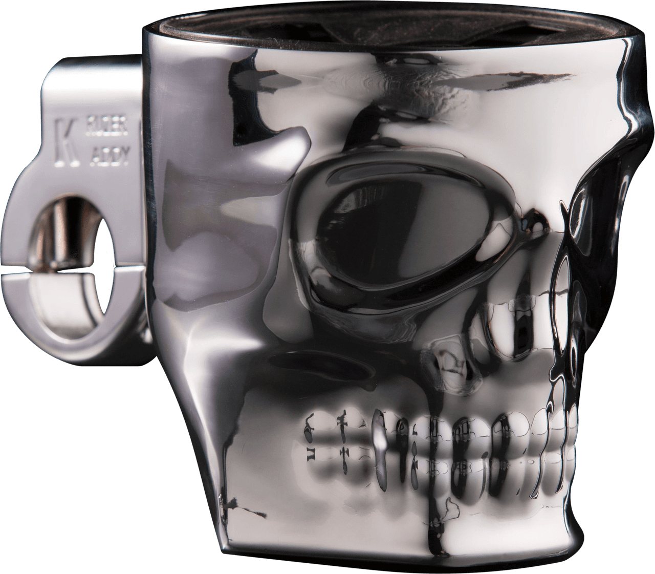 Kruzer Kaddy Skull Bar Mount Holder Chrome