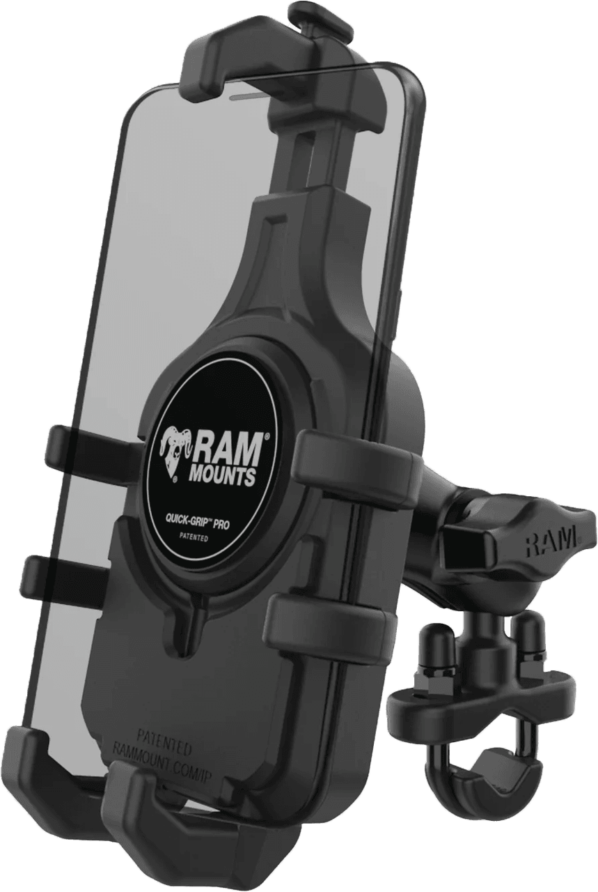 Ram Quick-Grip Pro Handlebar Phone Mount Short