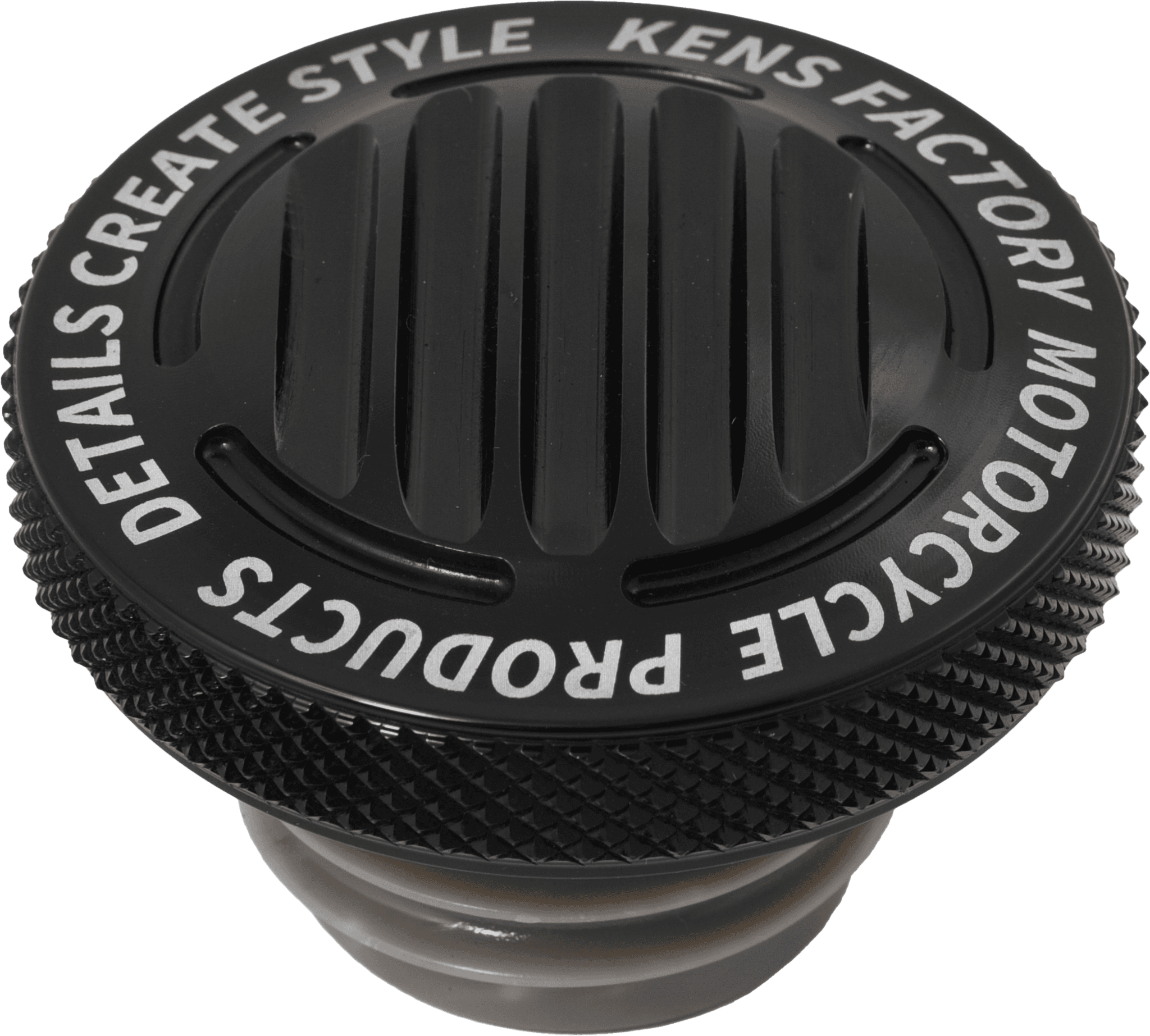 Kens Factory Nl Gas Cap Finned Black Rachet Screw Right
