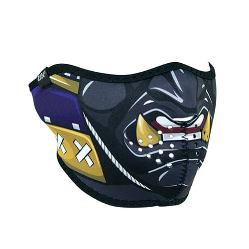 ZAN HALF MASK MASK, NEOPRENE, SAMURAI