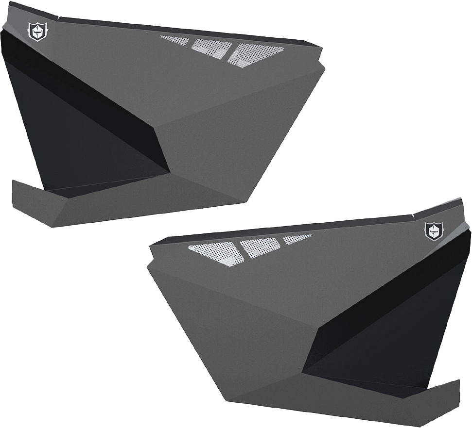Pro Armor Rzr Pro Xp Doors Titanium Metallic Polaris