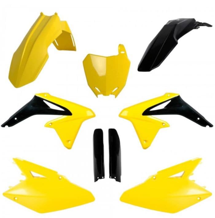 POLISPORT REPLICA PLASTIC KIT,FULL KIT SUZUKI OEM COLOR 14-16