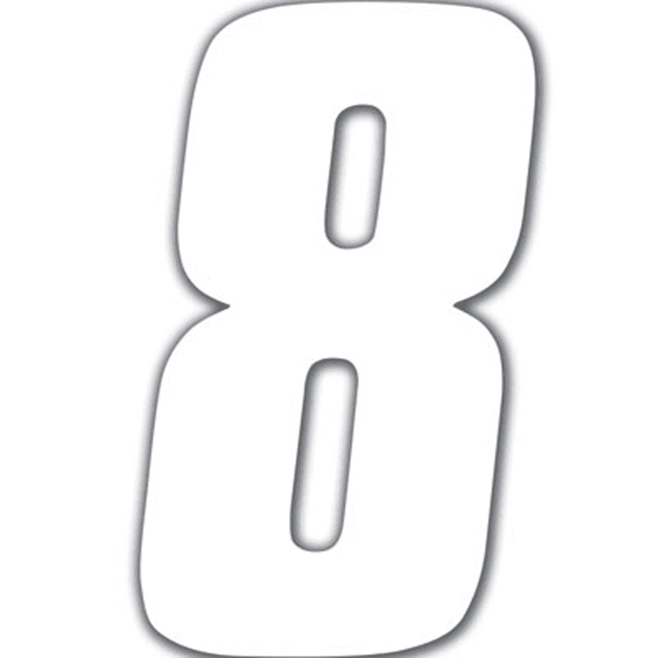 FX 2015 NUMBERS STANDARD 6" WHITE 8