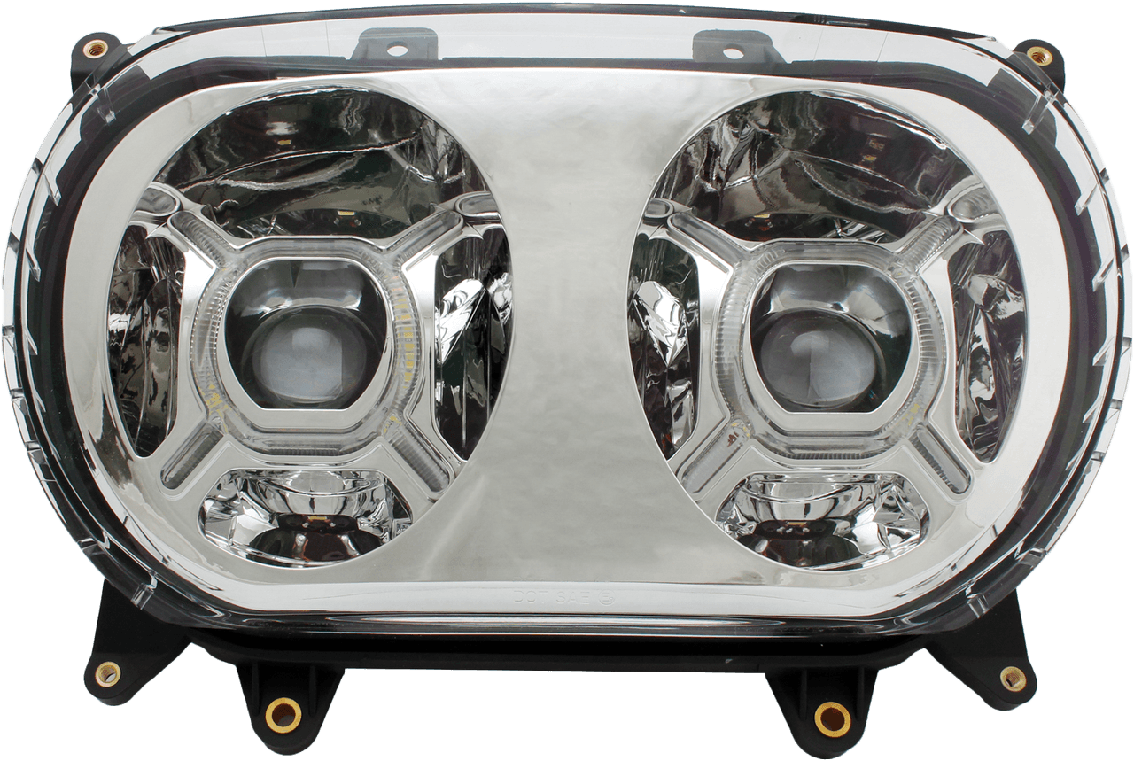 ROAD GLIDE HEADLIGHTS `15-22 CHROME