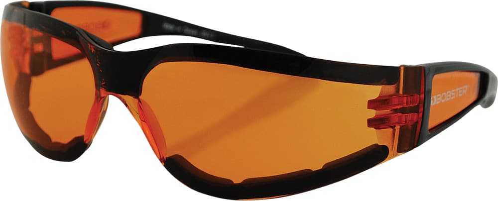 Bobster Shield II Sunglasses Black W/Amber Lens