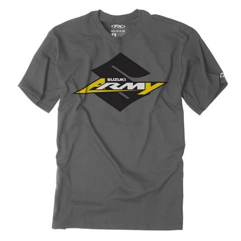 FACTORY EFFEX SUZUKI ARMY YOUTH T-SHIRT / CHARCOAL S