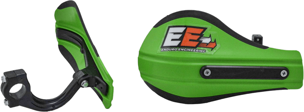 Enduro Engineering Composite Mount Roost Deflectors Green W/Mounting Hardware
