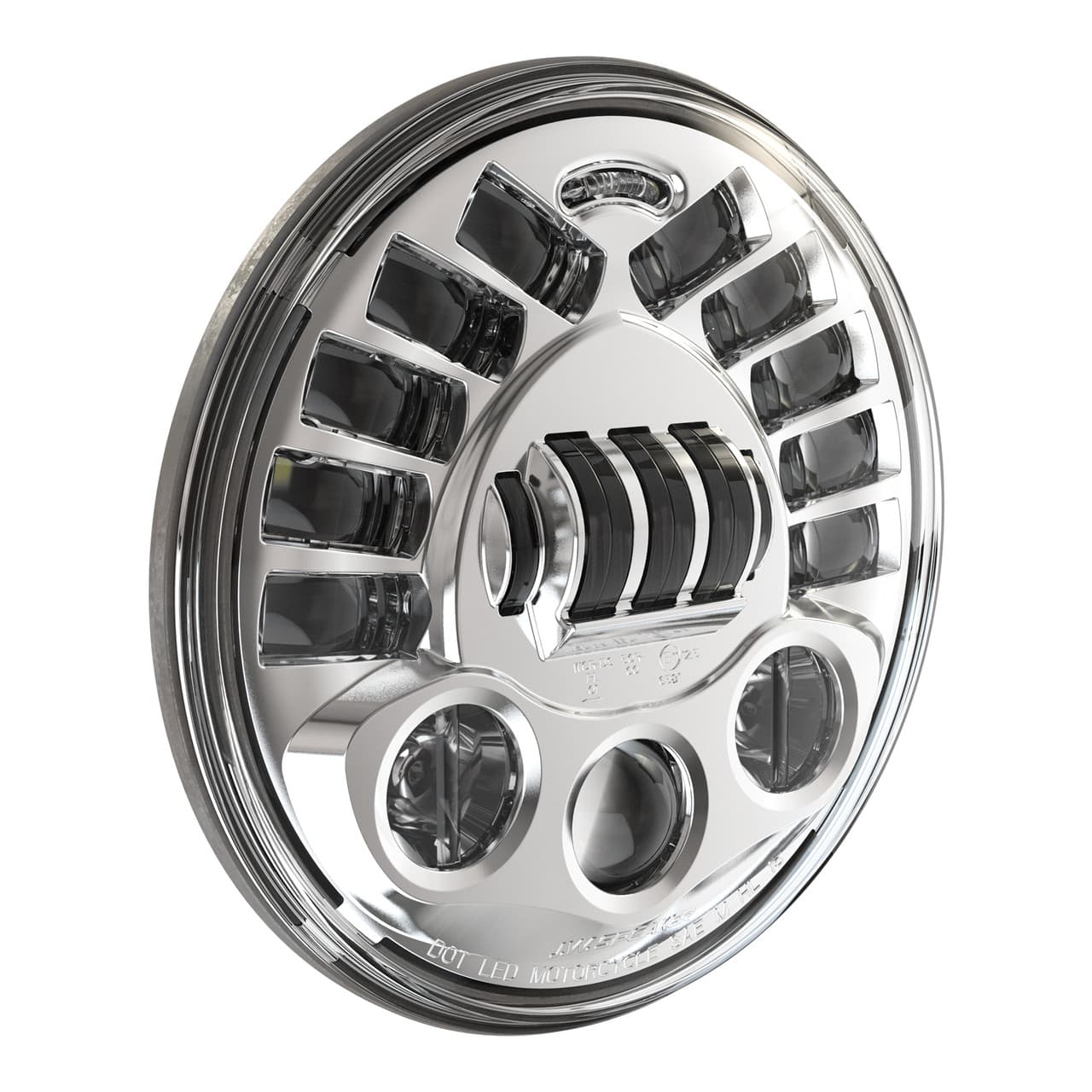 Jw Speaker 8790A2 Adaptive Headlt 7" Chrome Bezel