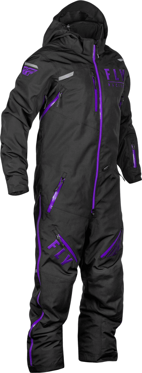 Fly Racing Cobalt Shell Monosuit Black/Purple XL