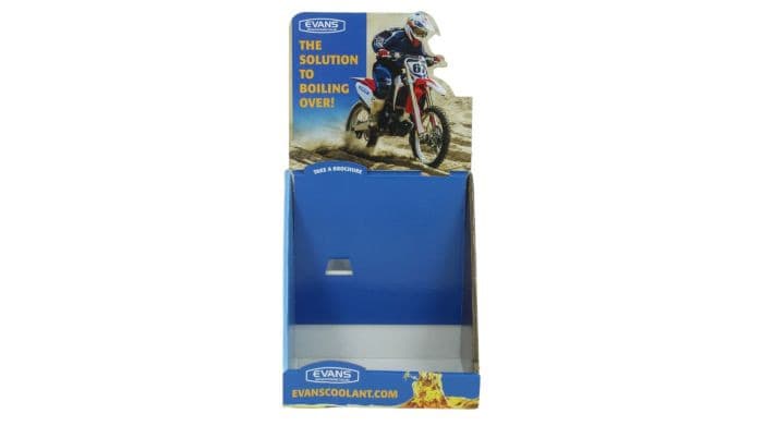EVANS RACING 4 BOTTLE COUNTER DISPLAY
