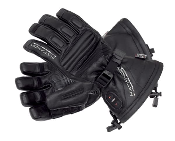 KG- TORCH LEATHER HEATED GLOVES, BLACK, 4-XL