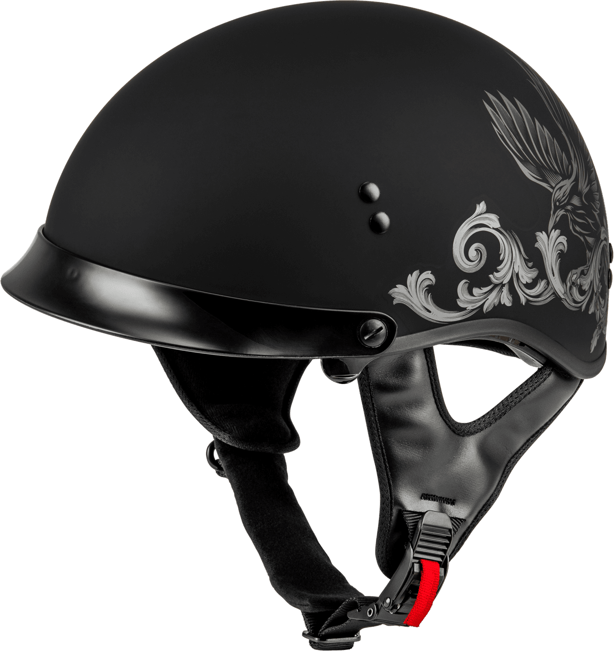 Gmax HH-65 Corvus Helmet W/ Peak Matte Black/Tan SM