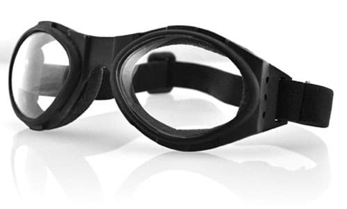 Bobster Bugeye Sunglasses Black W/Clear Lens