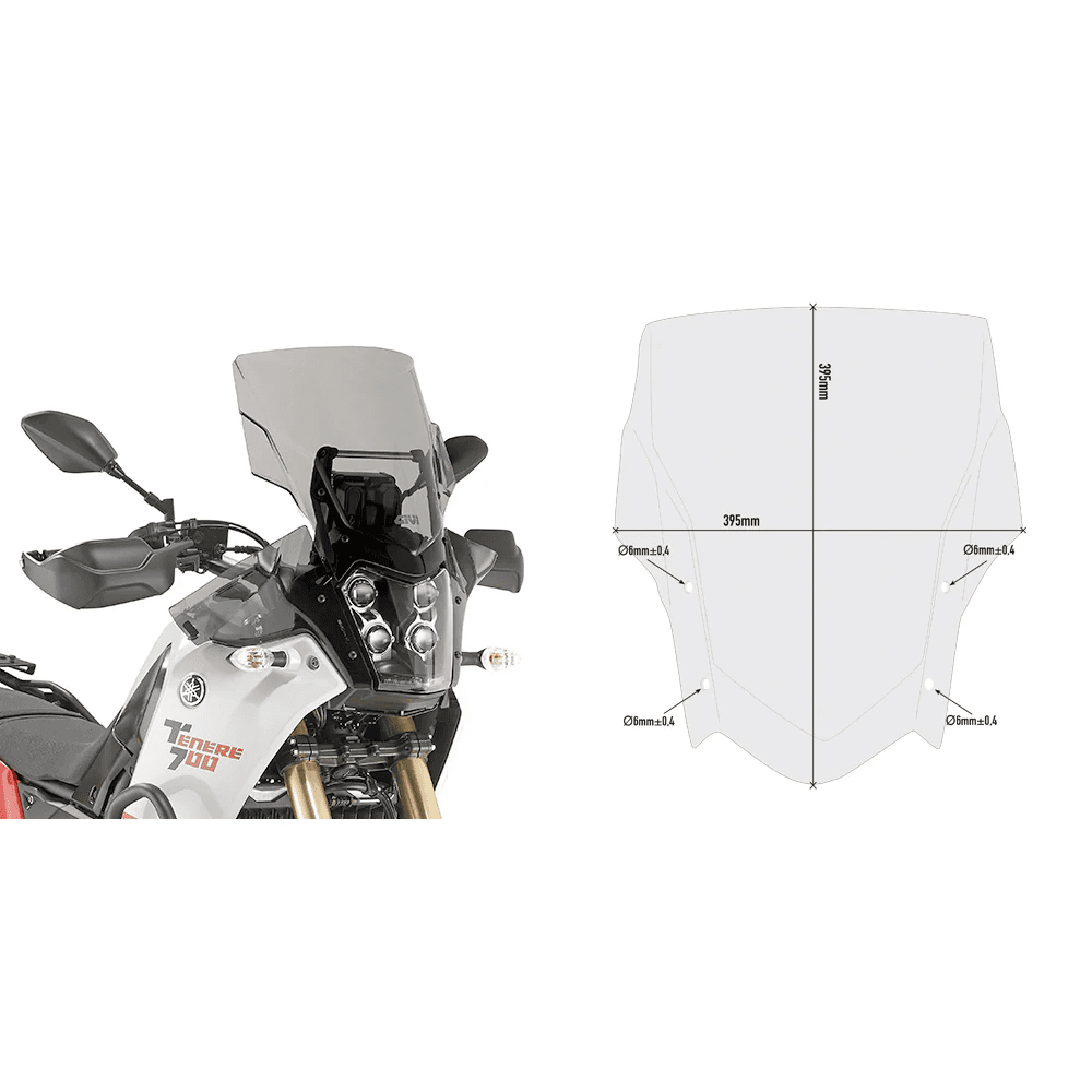 Givi Windshield Specific Smoke Yamaha
